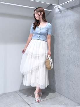 仲田桃子さん(レディース・165cm)の夏コーディネート