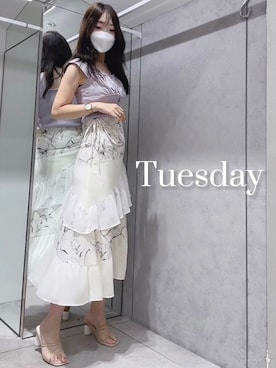 仲田桃子さん（レディース・165cm）の夏コーディネート