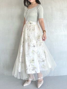 仲田桃子さん（レディース・165cm）の春コーディネート