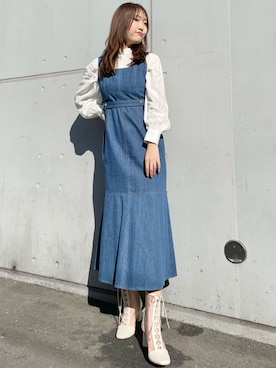 仲田桃子さん（レディース・165cm）の冬コーディネート