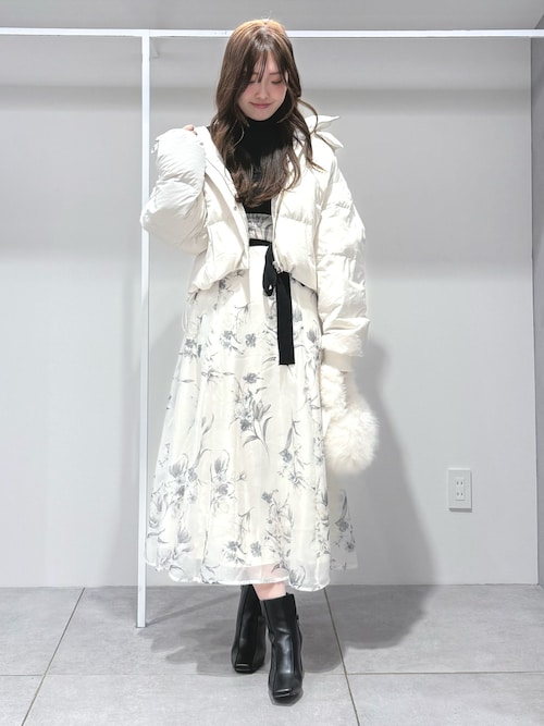 セール】フラワードッキングコルセットニットワンピース 花柄