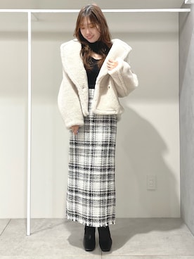 仲田桃子さん（レディース・165cm）の冬コーディネート
