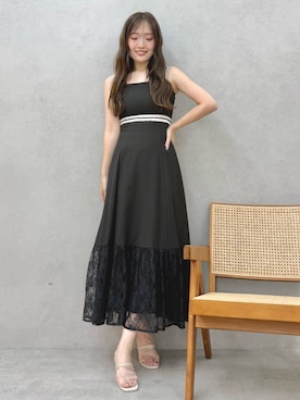 「リゾートコーデ」｜仲田桃子さん（レディース・165cm）の夏コーディネート