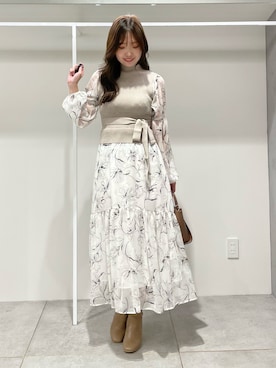 仲田桃子さん（レディース・165cm）の秋コーディネート