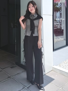 仲田桃子さん（レディース・165cm）の夏コーディネート