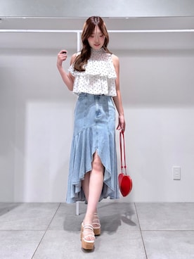 仲田桃子さん(レディース・165cm)の夏コーディネート