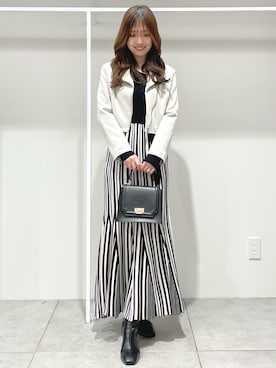 仲田桃子さん（レディース・165cm）の冬コーディネート
