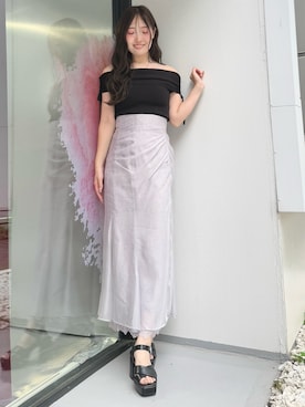 仲田桃子さん（レディース・165cm）の夏コーディネート