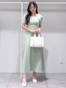 マーキュリーデュオ　サイドレースアップカットワンピース　ミントグリーン マーキュリーデュオ MERCURYDUO サイドレースアップカット