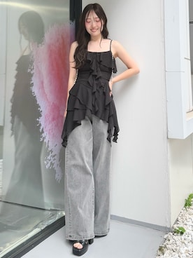 仲田桃子さん（レディース・165cm）の夏コーディネート