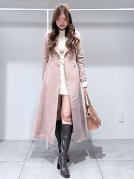 仲田桃子さん（レディース・165cm）の冬コーディネート