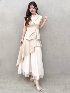 仲田桃子さん(レディース・165cm)の春コーディネート