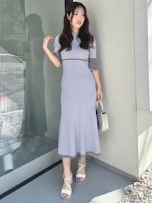 MARY QUANTコラボ】バックシャンデイジーストラップマーメイドニット