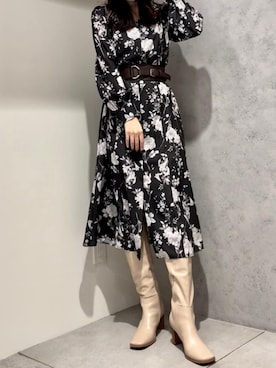 仲田桃子さん（レディース・165cm）の冬コーディネート