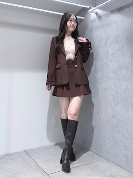 仲田桃子さん(レディース・165cm)の秋コーディネート