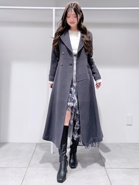 仲田桃子さん（レディース・165cm）の冬コーディネート