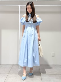 【MARY QUANTコラボ】ラッフルシャツワンピース マーキュリーデュオ MERCURYDUO 【MARY QUANTコラボ】ラッフル