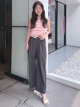 仲田桃子さん（レディース・165cm）の夏コーディネート