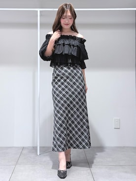 「高身長女子コーデ」｜仲田桃子さん（レディース・165cm）の夏コーディネート