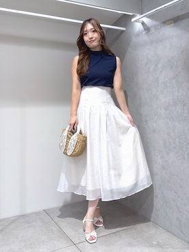 仲田桃子さん(レディース・165cm)の夏コーディネート