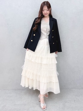 仲田桃子さん(レディース・165cm)の春コーディネート