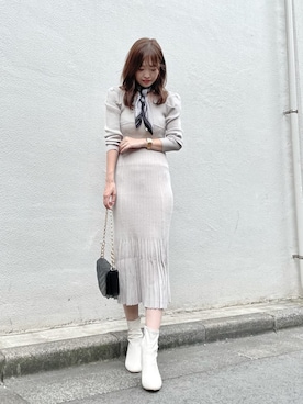 仲田桃子さん(レディース・165cm)の秋コーディネート