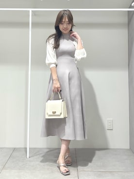 「MERCURYDUO（マーキュリーデュオ）のアイテム」を使った、仲田桃子さん（レディース・165cm）の夏コーディネート