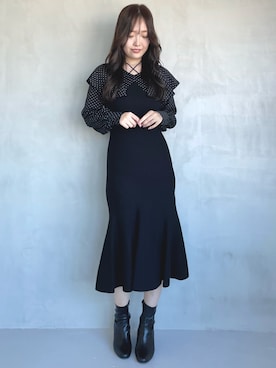 仲田桃子さん(レディース・165cm)の秋コーディネート