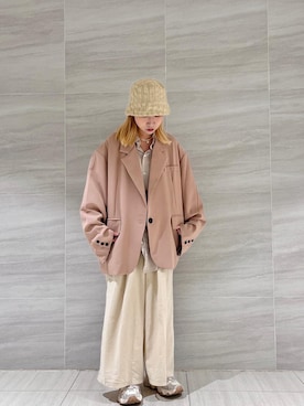 「kutir（クティール）のアイテム（帽子）」を使った、ORiさん（レディース・158cm）の秋コーディネート