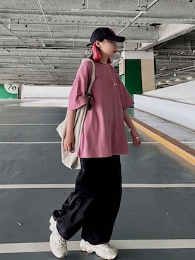 「FILA（フィラ）のアイテム（シューズ）」を使った、ORiさん（レディース・158cm）の夏コーディネート