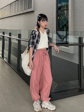 「SPOC STORE（スポックストア）のアイテム」を使った、ORiさん（レディース・158cm）の夏コーディネート