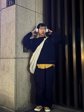 「no brand（ノーブランド）のアイテム（PC・スマホグッズ/家電）」を使った、ORiさん（レディース・158cm）の冬コーディネート