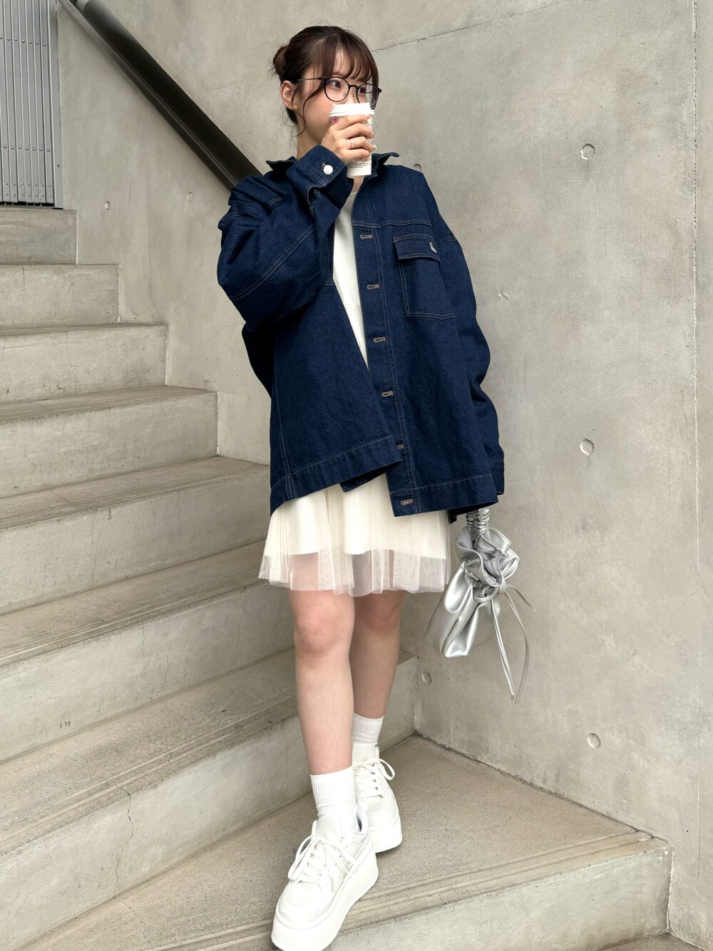 NICE CLAUP ♡ カバーオールジャケット　デニムジャケット　ティアード ゆうは(one after another NICE CLAUP)｜one after another NICE