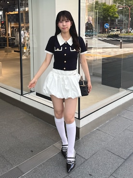 「one after another NICE CLAUP（ワンアフターアナザーナイスクラップ）のアイテム」を使った、ゆうはさん（レディース・155cm）の夏コーディネート