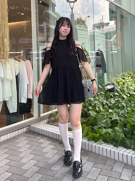 「one after another NICE CLAUP（ワンアフターアナザーナイスクラップ）のアイテム」を使った、ゆうはさん（レディース・155cm）の夏コーディネート