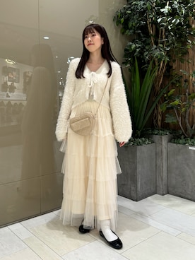 ゆうはさんの「ティアードチュールスカート」を使ったコーディネート