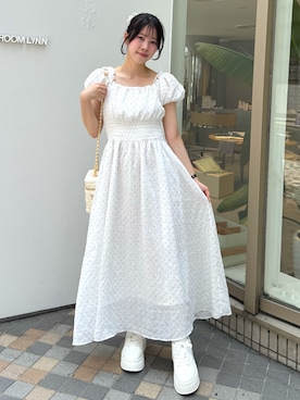 「one after another NICE CLAUP（ワンアフターアナザーナイスクラップ）のアイテム」を使った、ゆうはさん（レディース・155cm）の夏コーディネート