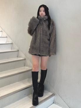 「アイテム（その他アウター）」を使った、ゆうはさん（レディース・155cm）の秋コーディネート