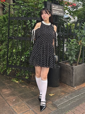 「one after another NICE CLAUP（ワンアフターアナザーナイスクラップ）のアイテム」を使った、ゆうはさん（レディース・155cm）の夏コーディネート