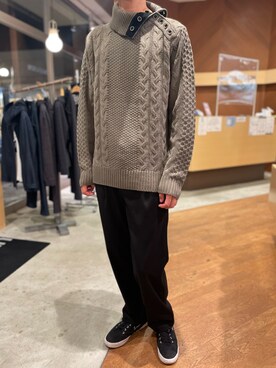 「フォロー、イイネ、お気に入り登録お願いします♡」｜「アイテム（スラックス）」を使った、プーさん（メンズ・180cm）の秋コーディネート