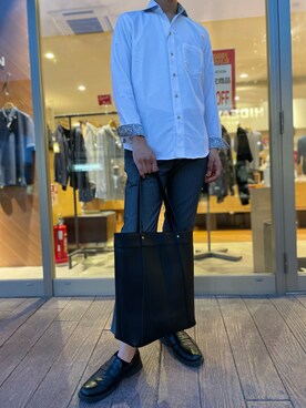 「UNION STATION（ユニオンステーション）のアイテム（シャツ/ブラウス）」を使った、プーさん（メンズ・180cm）の冬コーディネート