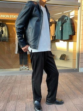 プーさん（メンズ・180cm）の秋コーディネート