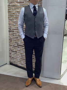 BRICK HOUSE by Tokyo Shirts 熱田イオンモール店さん（メンズ・168cm）の秋コーディネート