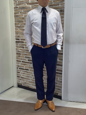 「アイテム（フォーマルスーツ/小物）」を使った、BRICK HOUSE by Tokyo Shirts 熱田イオンモール店さん（メンズ・168cm）の夏コーディネート