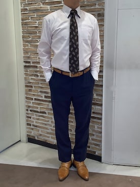 「アイテム（フォーマルスーツ/小物）」を使った、BRICK HOUSE by Tokyo Shirts 熱田イオンモール店さん（メンズ・168cm）の夏コーディネート