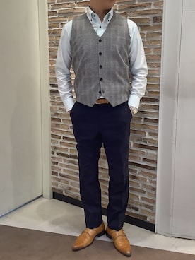 BRICK HOUSE by Tokyo Shirts 熱田イオンモール店さん（メンズ・168cm）の秋コーディネート