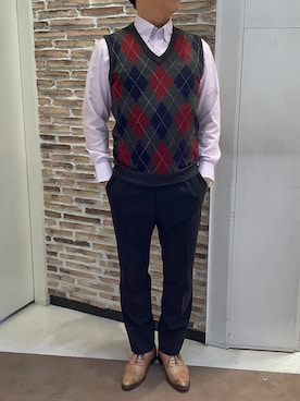 BRICK HOUSE by Tokyo Shirts 熱田イオンモール店さん（メンズ・168cm）の冬コーディネート