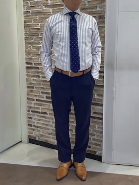 「アイテム（フォーマルスーツ/小物）」を使った、BRICK HOUSE by Tokyo Shirts 熱田イオンモール店さん（メンズ・168cm）の夏コーディネート