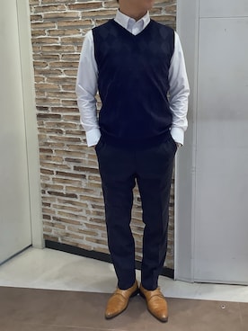 「BRICK HOUSE by TOKYO SHIRT（ブリックハウス）のアイテム」を使った、BRICK HOUSE by Tokyo Shirts 熱田イオンモール店さん（メンズ・168cm）の秋コーディネート