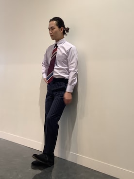「色気」｜BRICK HOUSE シャツ工房 福井フェアモール店さん（メンズ・167cm）の秋コーディネート